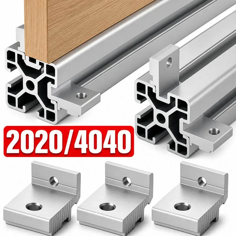 Aluminum Alloy Mounting Brackets Shelf Side Panel Support Corner Fixing Bracket Aluminum Profile Fixing Parts Hardware Supplies