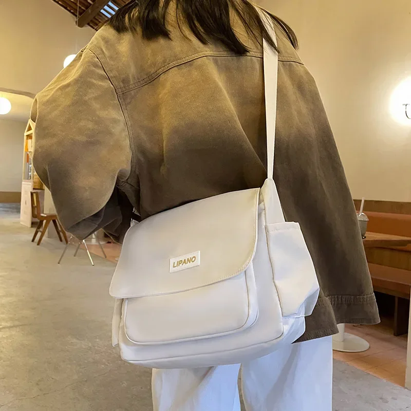 Nuova borsa da donna borse a tracolla femminili in stile coreano College borsa a tracolla Versatile di grande capacità borse da scuola per studenti