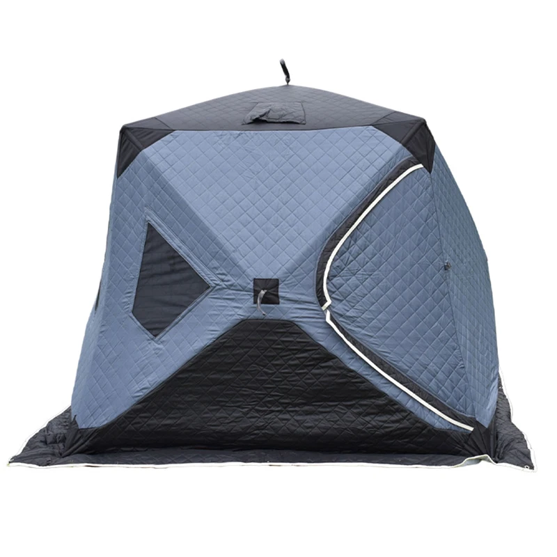 Pop Customizable 2 Persons Family Winter Fishing Tent PVC Floor Quick Automatic Opening Oxford Fabric Hub Tent