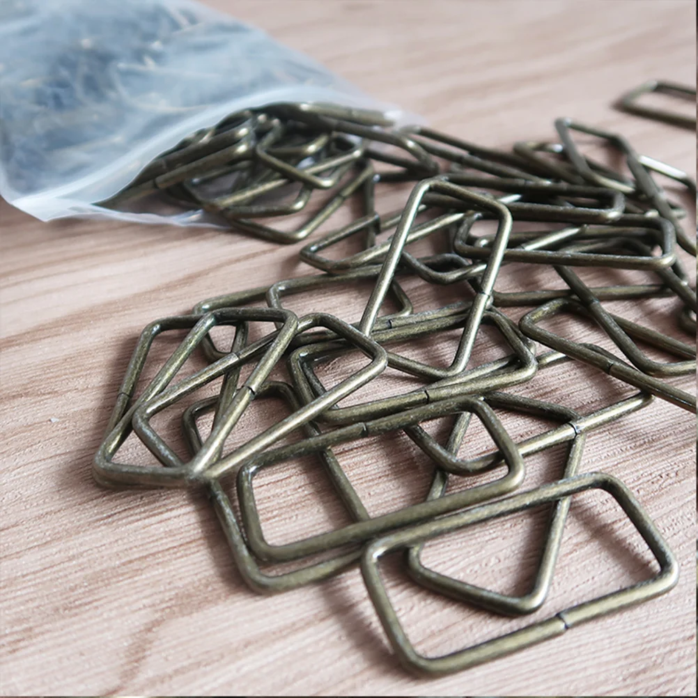 20pcs Metal Buckle Ring Zinc Alloy Strap Keeper for Shoes Belts Bags Strap (Bronze) Strap Buckle Metal Strap Keeper