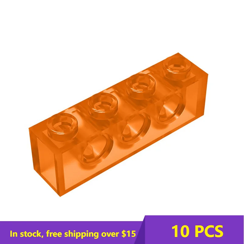 

10PCS MOC Bricks Compatible Assembles Particles 3701 1x4 For Building Blocks Parts DIY electric Educational Crea