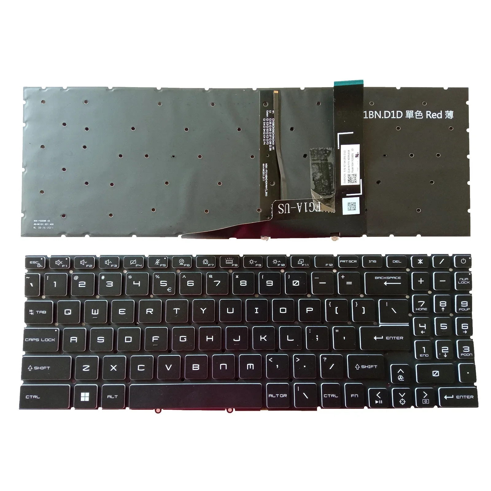 

NEW For MSI Katana GF66 GL66 GF76 GL76 MS-1581 MS-1582 MS-1583 Laptop Keyboard US Backlit