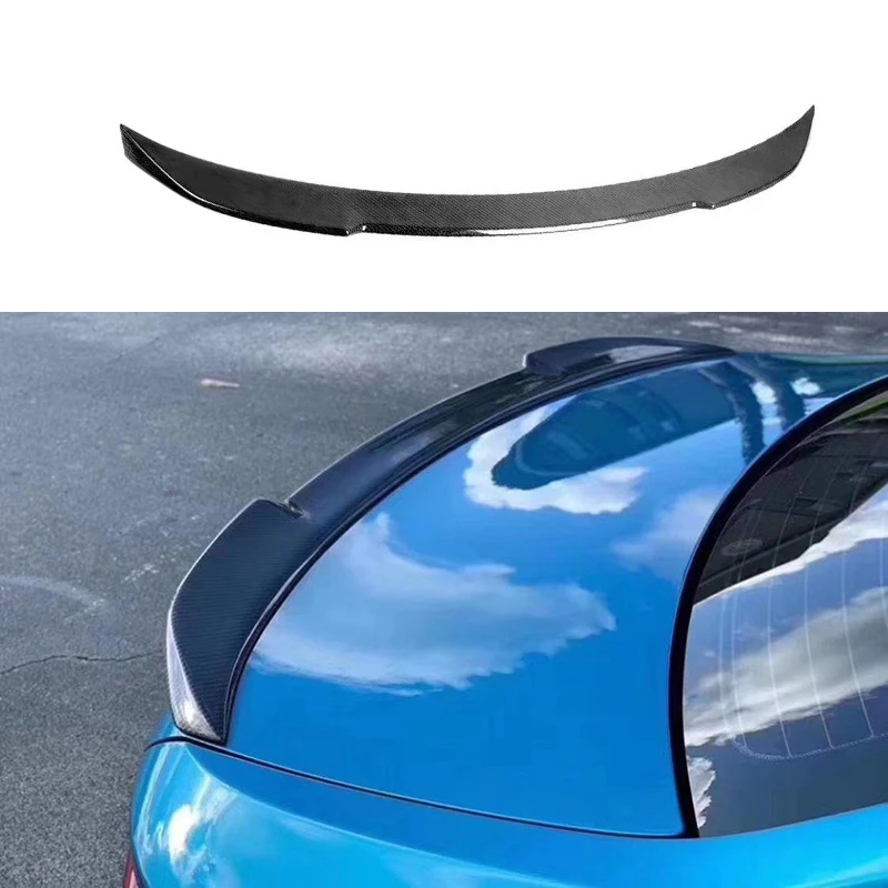 CS Style Black Rear Trunk Spoiler Wing for M2C F87 M2 Car Exterior Tuning Parts Carbon Fiber Accessories