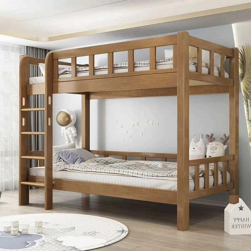 

！@Factory Sale Modern Multi-Functional Solid Wood Bunk Bed Hot Sale Direct Double Bed Storage for Children's Bedroom Wholesale
