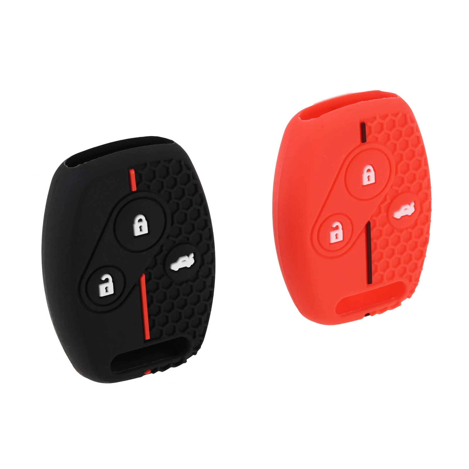 

1pc Silicone Car Key Case Protective Shell 3 Buttons Fit for Honda Accord Civic CR-V Odyssey Remote Key Protector Case Holder