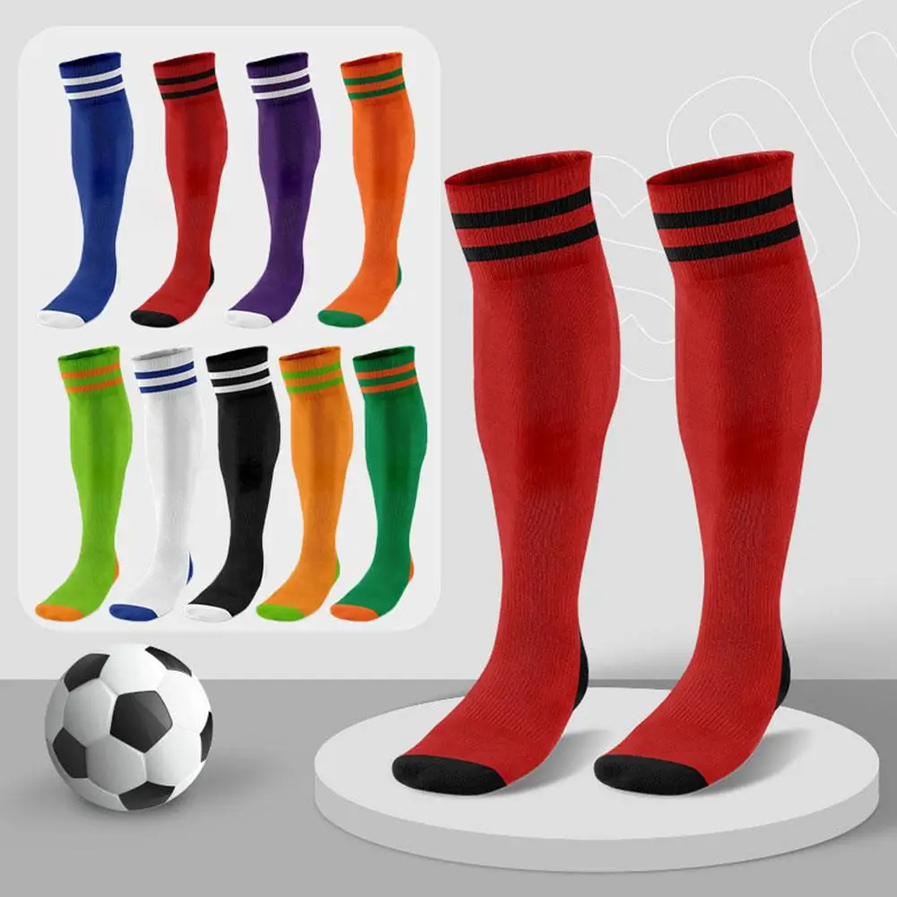 Football Socks Men's Anti Slip Long Tube Professional Sports Training Socks Over Knee  Towel Bottom Breathable Wear Resistant