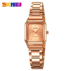 SKMEI Luxury Brand Women Watches Bracelet Wristwatch For Girl Elegant Ladies  Quartz Watch Female Stainless Steel Wristwatch