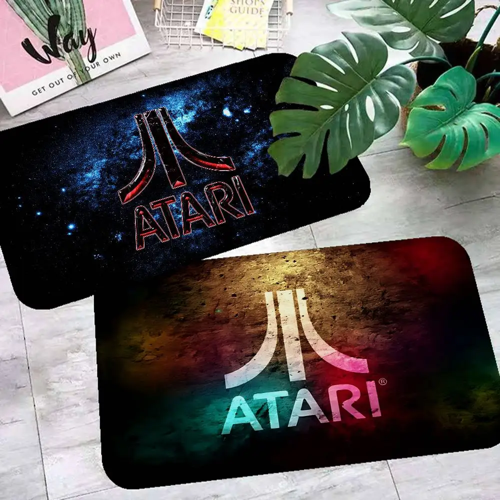 Alfombra lavable con logotipo de Atari, antideslizante, para sala de estar, sofá, sillas, cocina, alfombra para el hogar