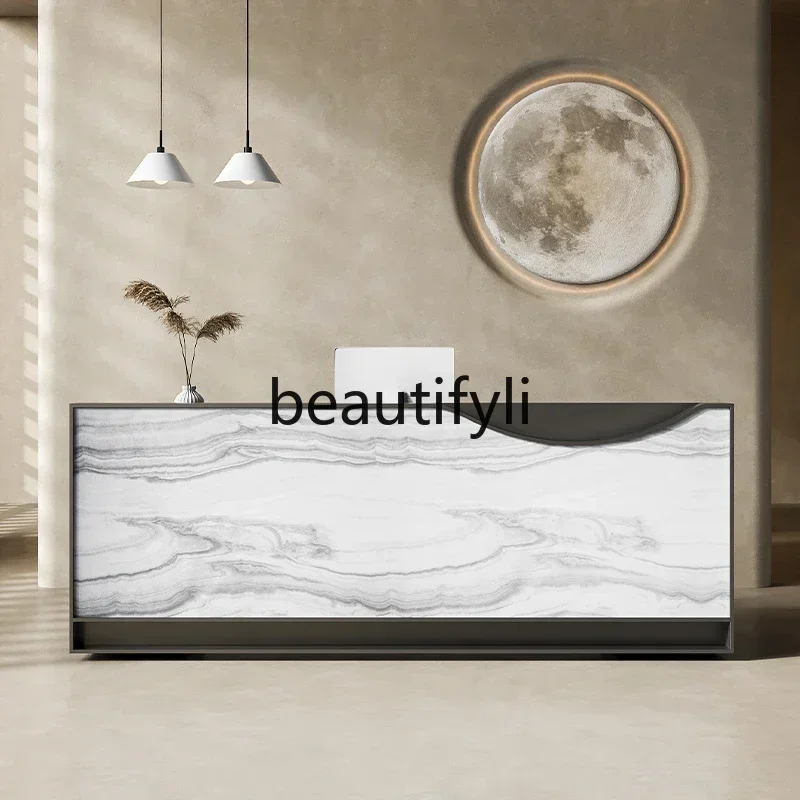 

Asmt14 New Tea shop creative checkout page Bar table Marble checkout table