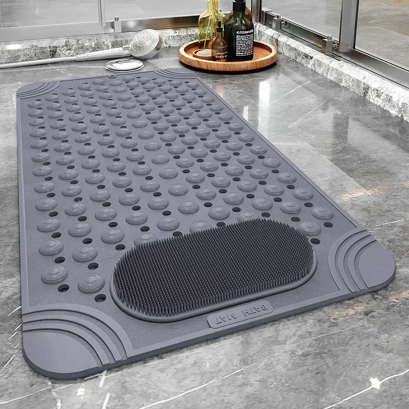 Bathroom Mat Shower Mat Hotel Quality for A Non-Slip Experience Luxury Anti-Slip Bath Mat with Suction Cups Bathroom Carpet