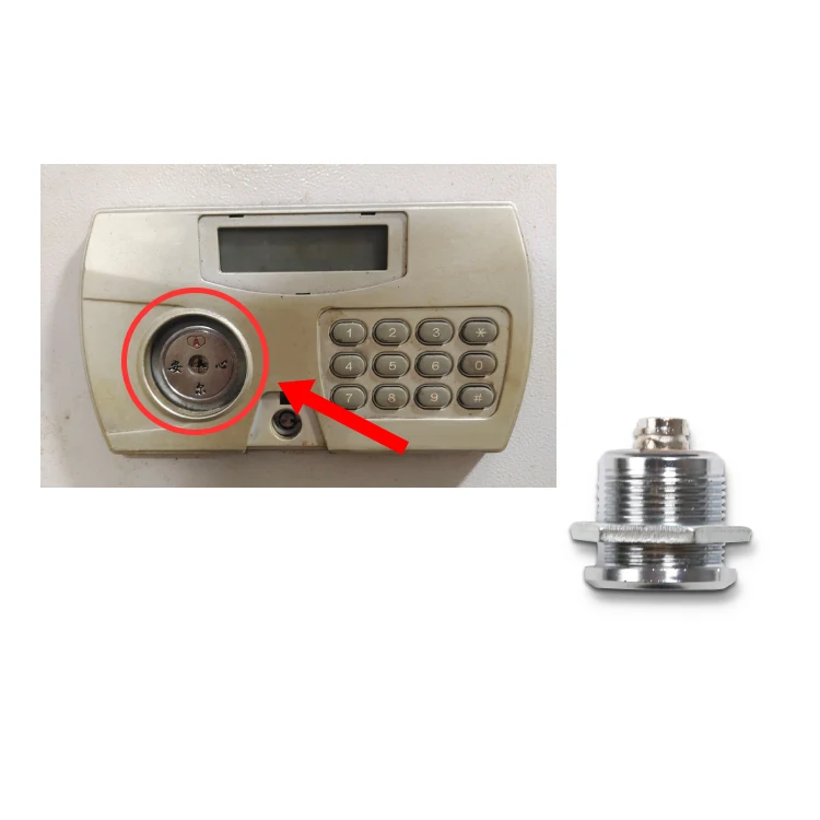 Universal Safety Master Lock Cylinder Smaller (Internal Milling Key) for older model safes, electronic combination safes