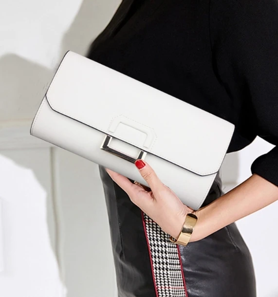 

Genuine leather clutch bag first layer cowhide 2025 new envelope dinner mini bag