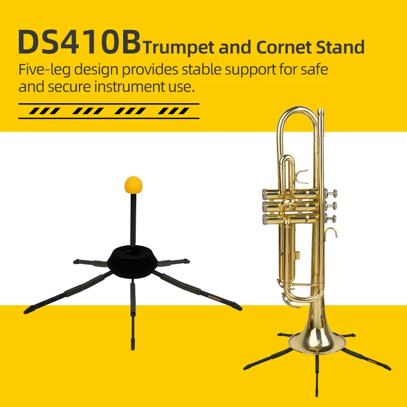 Hercules Ds510B Trumpet Stand for B-Flat Trumpet, Universal Instrument Stand, Trumpet Display Stand