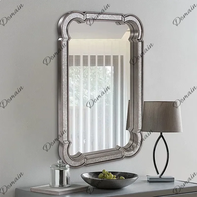 BJ Round Corner Wall Mounted Smart LED Makeup Mirror For Bathroom Vanity