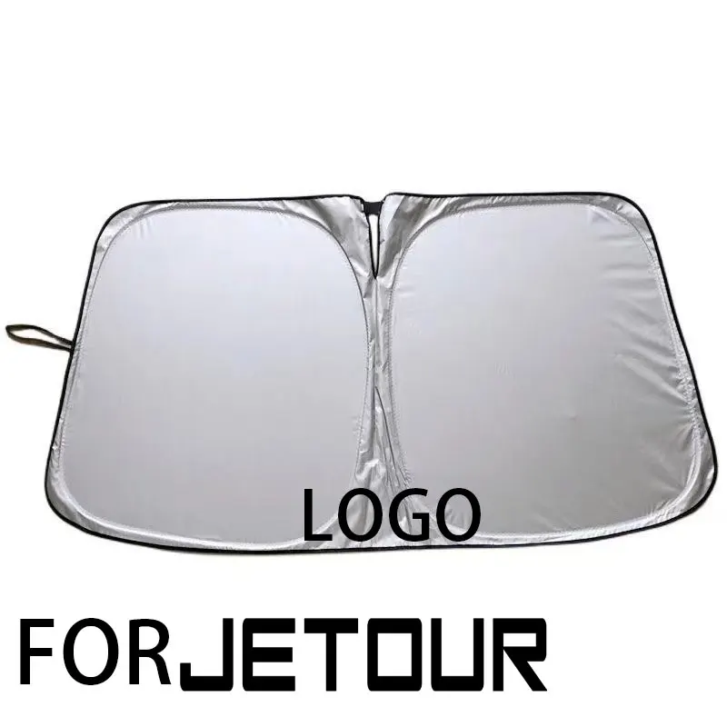 

Автоматическая складная солнцезащитная козырек на лобовое стекло автомобиля для Jetour, стальная рамка с эффектом памяти, термоотражающая защита от УФ-лучей