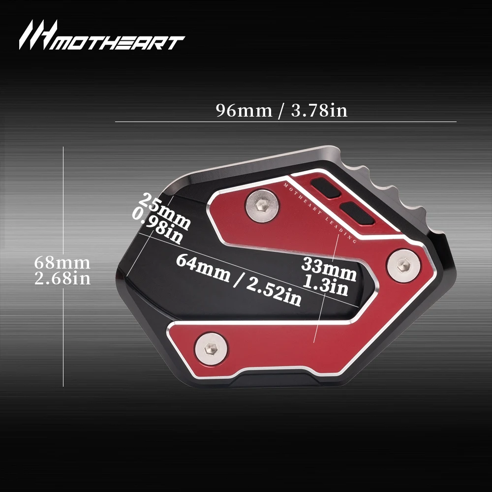 Motorcycle Side Stand Support Enlarger For MT‑09 SP Tracer 9 GT XSR 900 GP MT‑07 XSR 700 YZF‑R7 FZ‑07 CNC Accessories