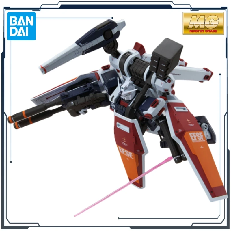 반다이 오리지널 MG 시리즈 풀 아머 건담 썬더볼트 1/100 애니메이션 조립 모델 장난감 소년을위한 선물 소장 장식품