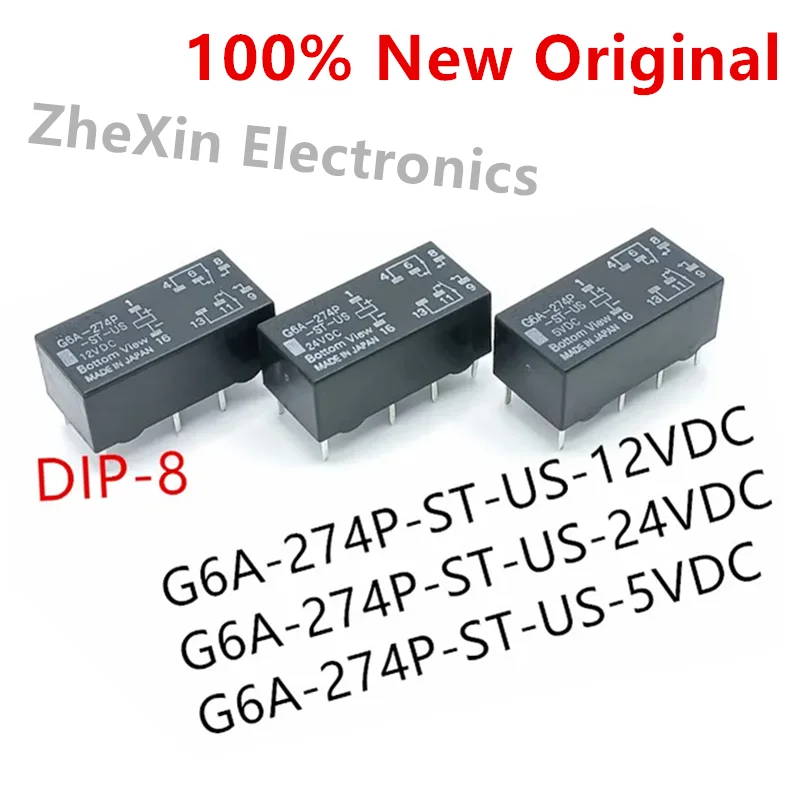 5PCS/Lot   G6A-274P-ST-US-24VDC 、G6A-274P-ST-US-12VDC 、G6A-274P-ST-US-5VDC   New Original Electromagnetic Relay   G6A-274P-ST-US