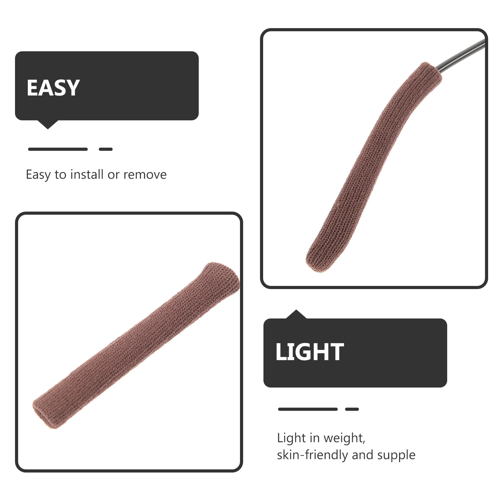 

4Pcs Eyeglass Ear Grips Non-Slip Comfortable Lightweight Skin-Friendly Glasses Temples Tips Sleeve for Reading Sunglasses