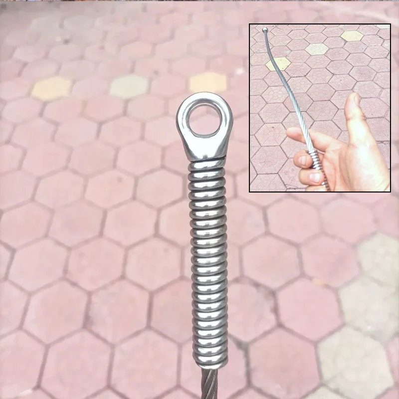 1pc Outdoor EDC Porable Stainless Steel Foldable Tactical Wire Whip Chinese Car Emergency Tools