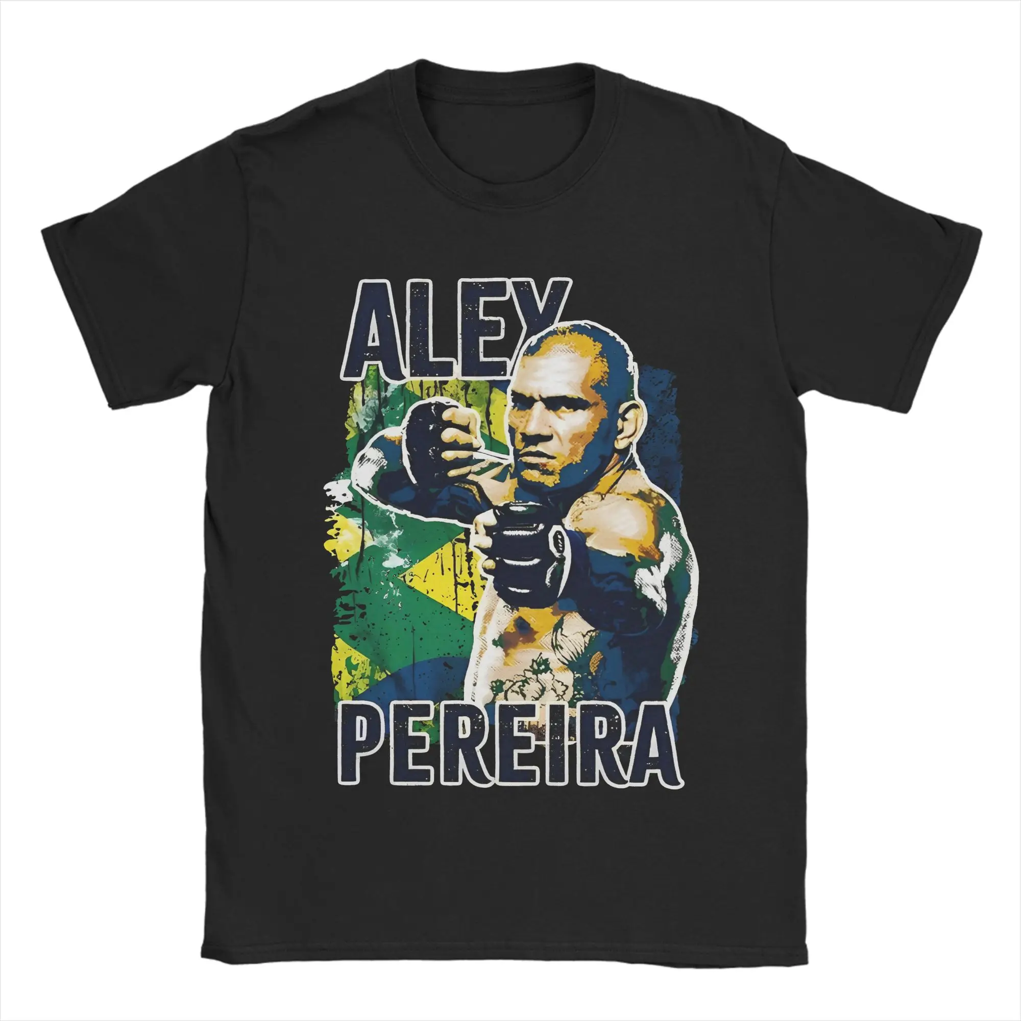 Alex Pereira Grunge Brazil T-Shirt Unisex 100%Cotton Clothes Priting  Crewneck Short Sleeve