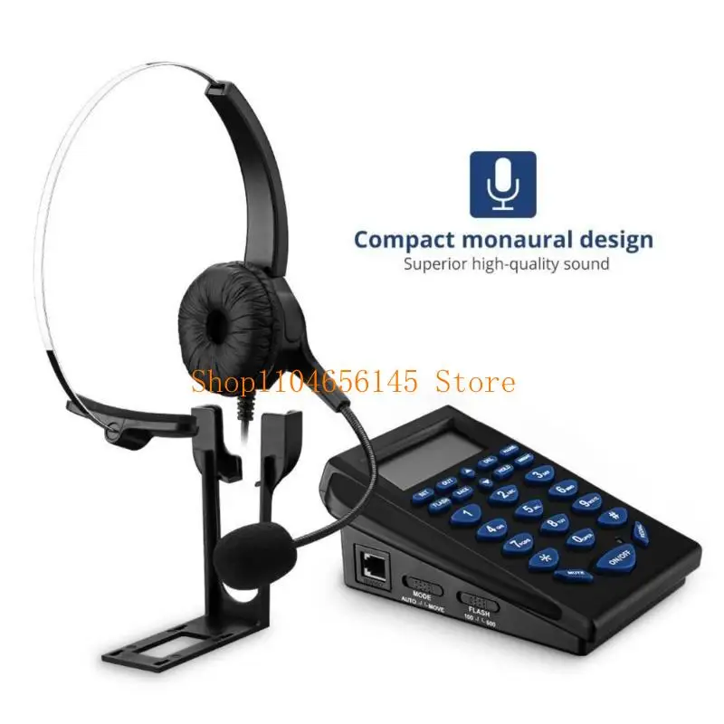 652F Durability Wire Call Center Headsets Telephone for Frequent Use
