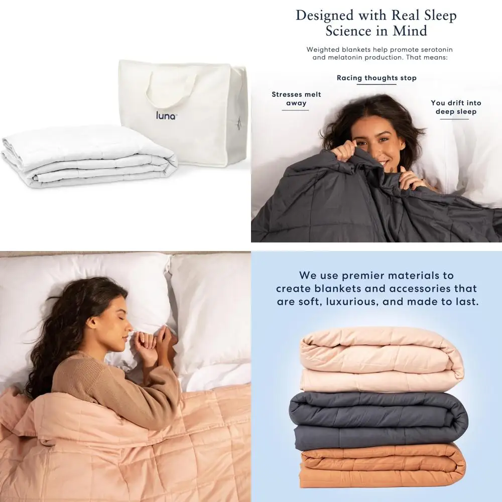 

Adult Weighted Blankets for Enhanced Sleep, Breathable and Comfortable Lyocell, All-Season Cooling Blanket - Perfect Gift
