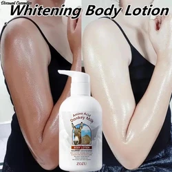 Donkey Milk Whitening Body Lotion Face Arm Private Part Armpit Bleaching Cream Skin Whitening Moisturizing Remove Melanin 256g