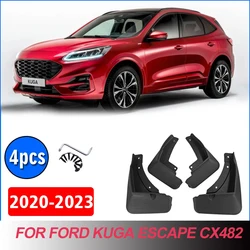 แผ่นบังโคลน2020-2023สำหรับ Ford Kuga แผ่นบังโคลนอุปกรณ์เสริมรถยนต์บังโคลนบังโคลนบังโคลนหน้า4P