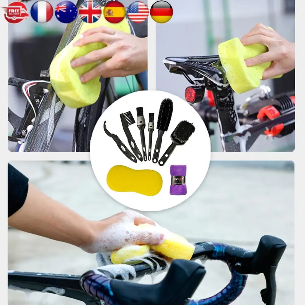 مجموعة أدوات تنظيف الدراجة الهوائية، مجموعة فرش تنظيف الدراجة، مجموعة فرشاة تنظيف الدراجة لـ Mountain Road City BMX والدراجة القابلة للطي #1