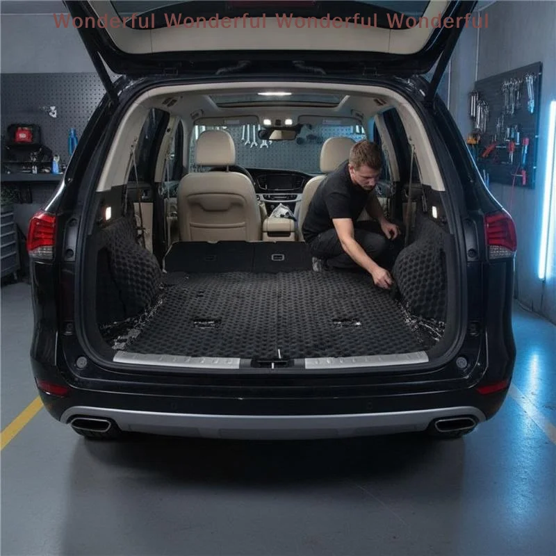 Self‑Adhesive Automotive Wave Sound Absorption Cotton Car Door Fenders Noise Reduction Insulation Lining