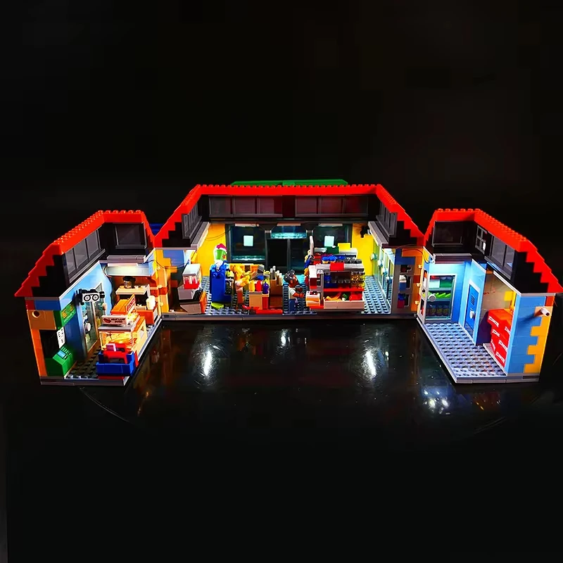 DIY LED Light Kit For LEGO 71016 Kwik-E-Mart Building Blocks Set   ( Only LED Light,Without Blocks Model)