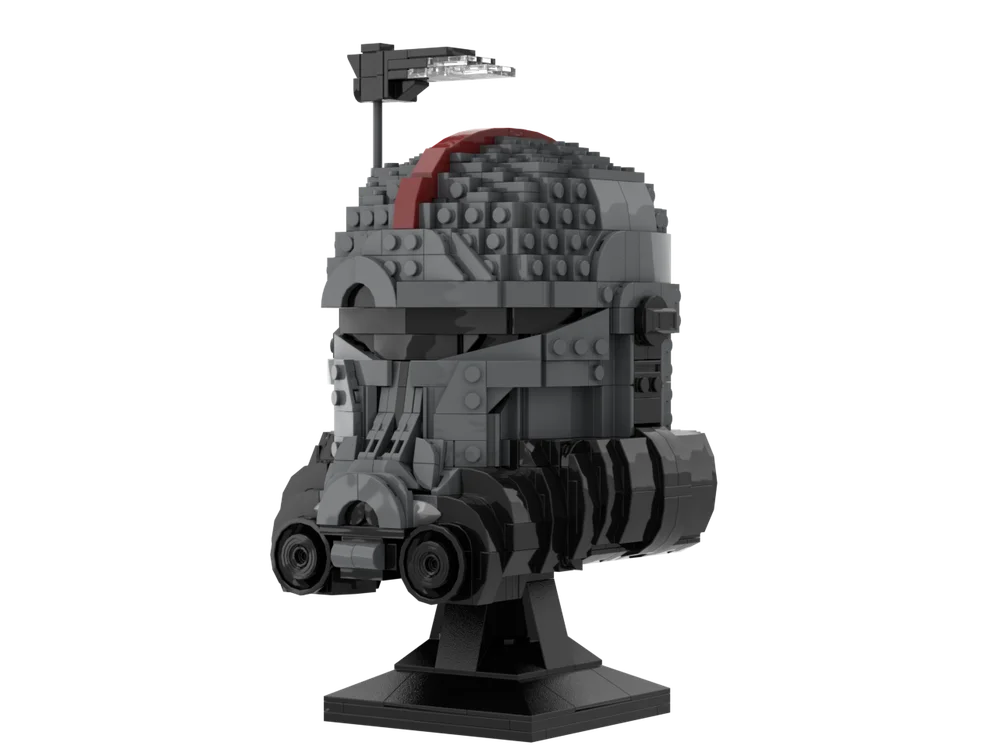 New 1004Pcs Space Wars Popular Movie Character Crosshair Helmet Model Custom Puzzles Diy Creative Ideas Kids Toys Birthday Gifts