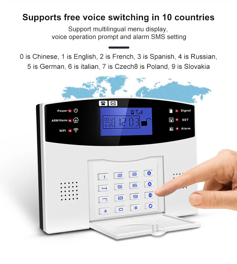 Sistema de Alarma de Seguridad para el Hogar DYGSM Tuya Smart 4G+Wifi, Sistema de Alarma Antirrobo Inalámbrico, Control 