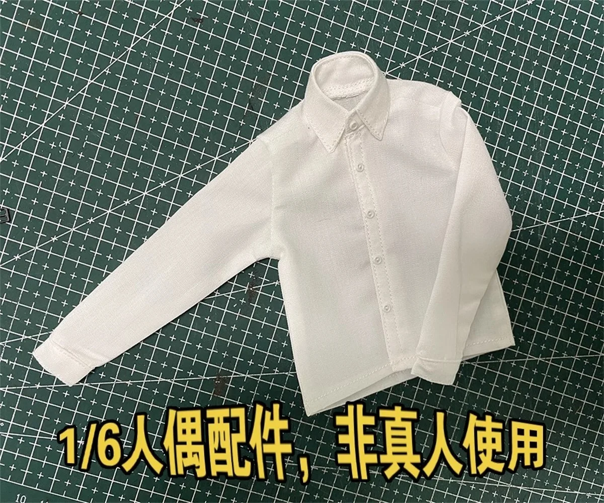 Acessórios de roupas de soldado pequeno 1/6, camisa de manga comprida, modelo superior, brinquedo adequado para corpo de figura de ação de 12 '', em estoque