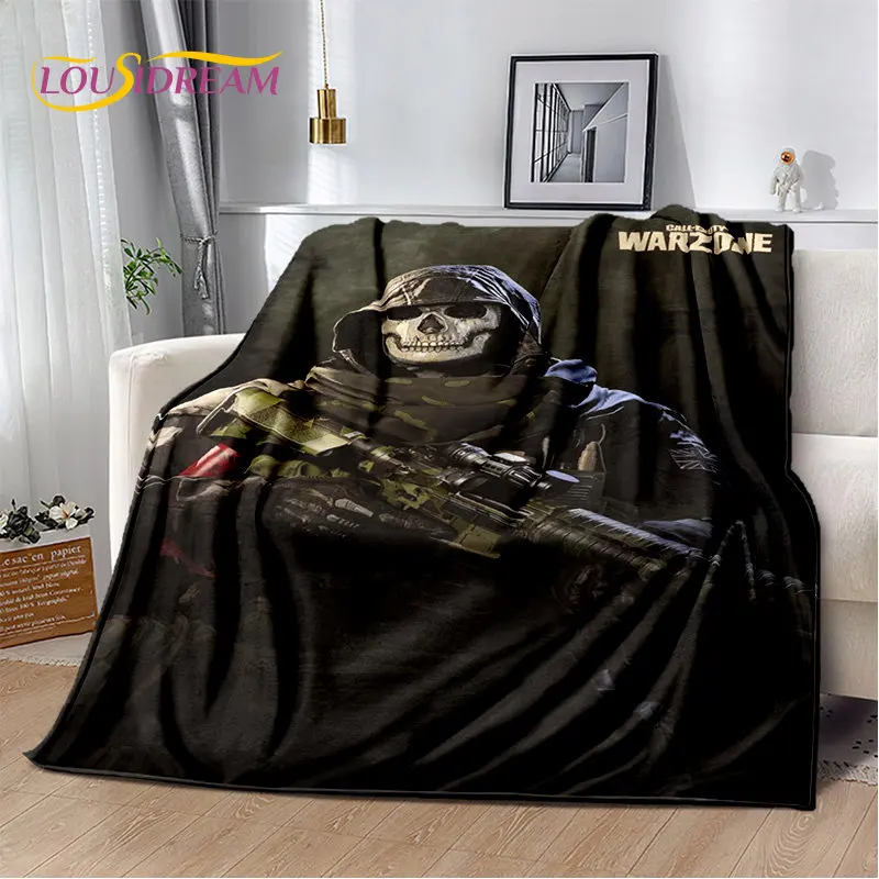 3D COD,Call of Duty Game Gamer Soft Plush Blanket,Flannel Blanket Throw Blanket for Living Room Bedroom Beds Sofa Office Cover