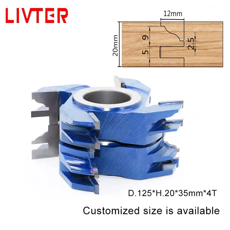 Solid Wood Profile Cutter Head Essential Woodworking Machinery Part for Engraving Machine Door Frame Cutting
