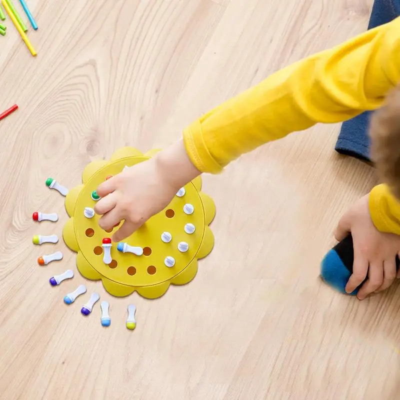 

Шахматная игра с запоминанием цветов, палочка для запоминания, шахматная игра, развивающая красочная головоломка для интерактивного обучения, Забавный блок