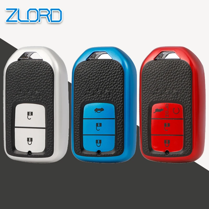 2/3/4 Buttons Remote Car Key Case for Honda Civic Accord Vezel Fit CRV HRV Crz Hrv Polit Jazz Jade Key Cover Fob Accessories