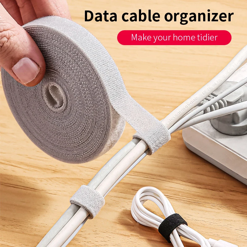 Portable cable organizer data cable plug board cable storage artifact Velcro cable tie cable management belt daily home use