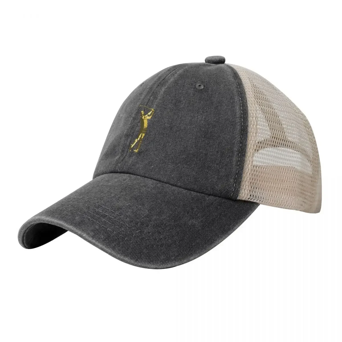 

Golden golfer - stickers - mugs Baseball Cap tea Hat western Hat fashionable Golf Golf Wear Men Women's