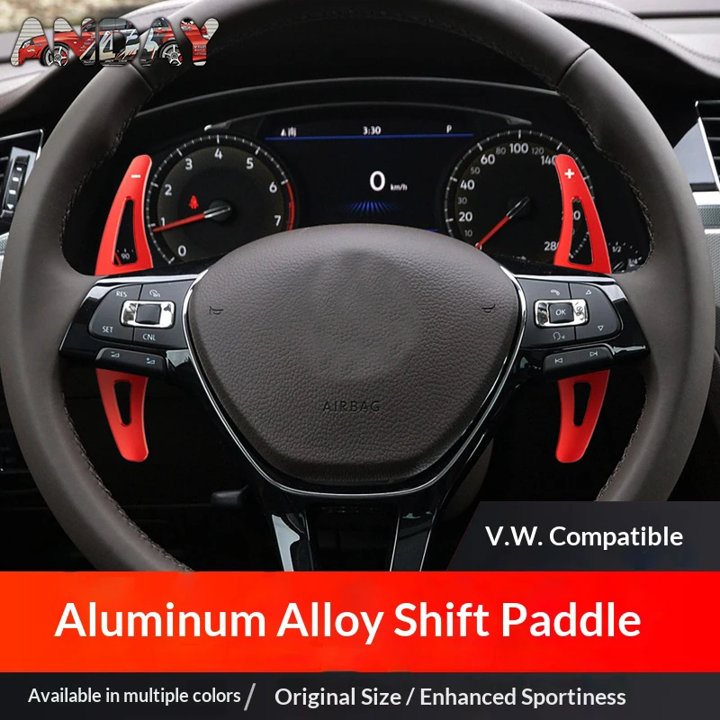 Steering Wheel Aluminum Alloy Paddle Shifter Extension Trim For Volkswagen Tayron X/Tayron GTE（2020-2024）Phaeton（2016-2021）