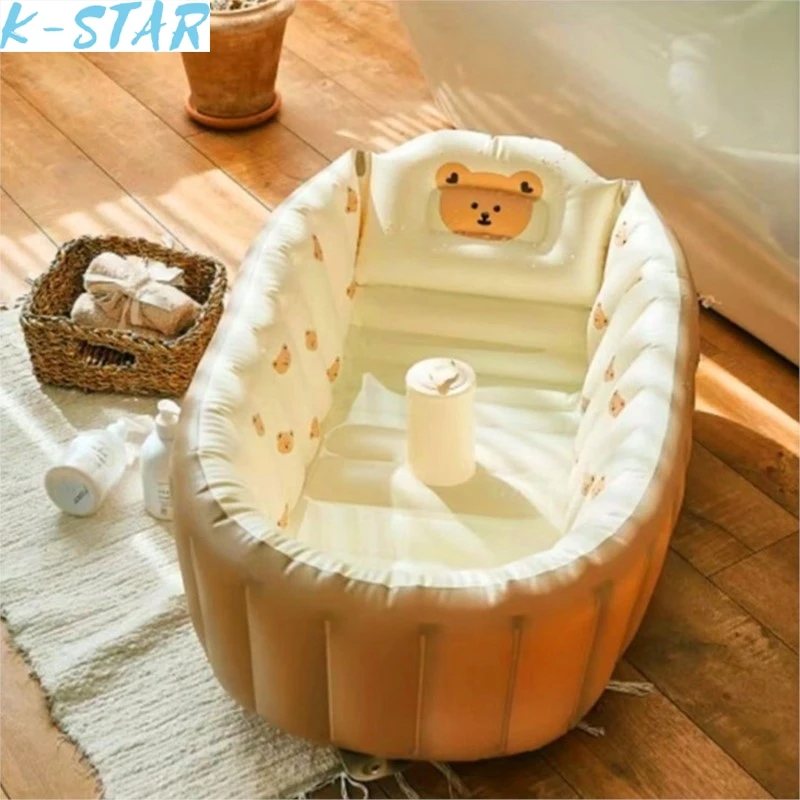 

K-star New Portable Baby Shower Basin Bathtub Newborn Bath Foldable Children's Inflatable Swimming Pool Hot 2024 Dropshipping