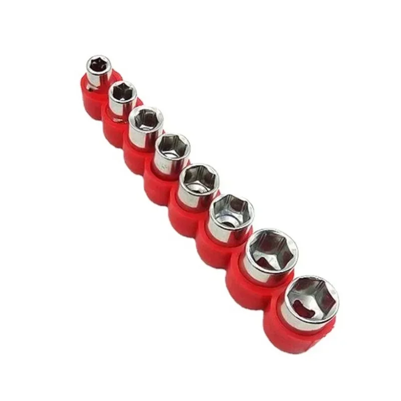 

8pc 1/4 Inch Drive Hex Bit Socket Set Socket Wrench Adapter Wrench Hexagon Head Socket Repair Hand Tool 5/6/7/8/9/10/11/12mm