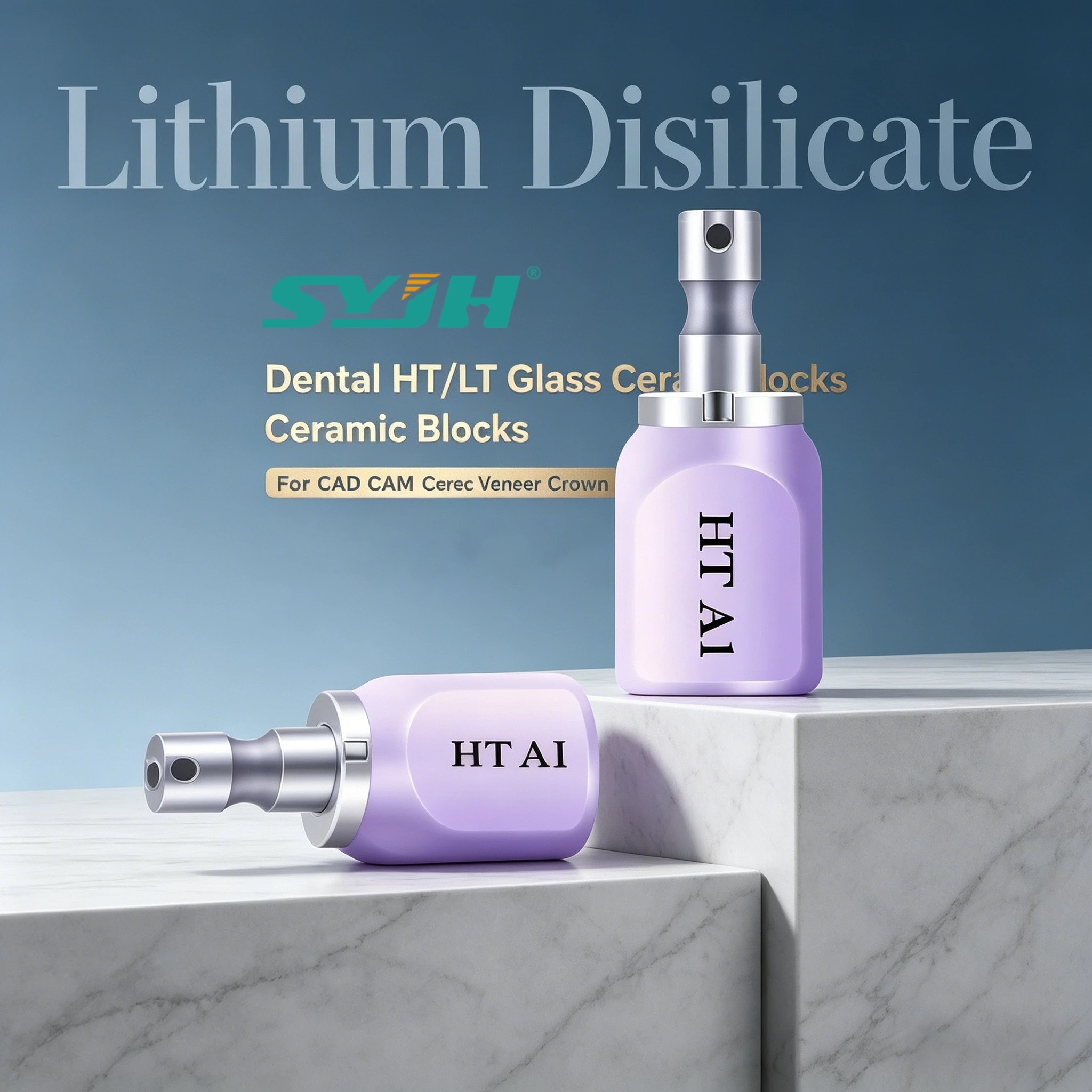 

Dental Lithium Disilicate C14 Glass Ceramic Blocks HT/LT For CAD CAM Sirona Cerec Veneer Crown Dentist Restoration Lab Materials