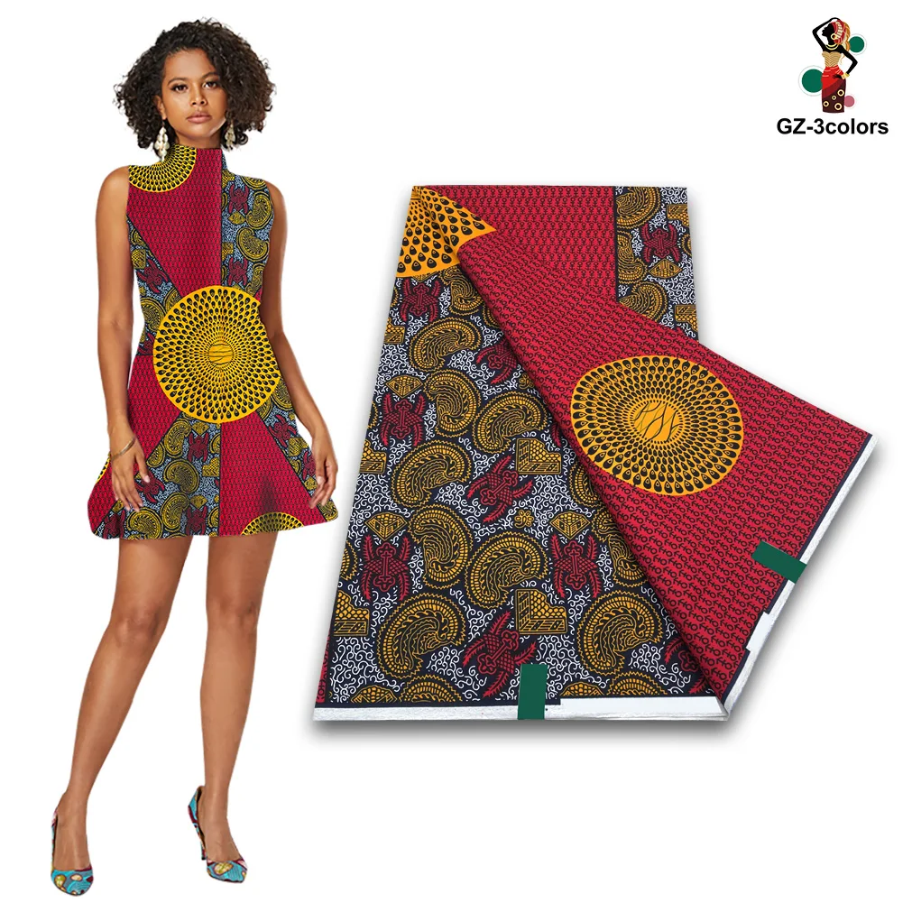 Imagem -02 - African Ankara Wax Print Fabric 100 Algodão Nigéria Tecido Macio para Festa e Vestir Jardas Alta Qualidade Mais Novo