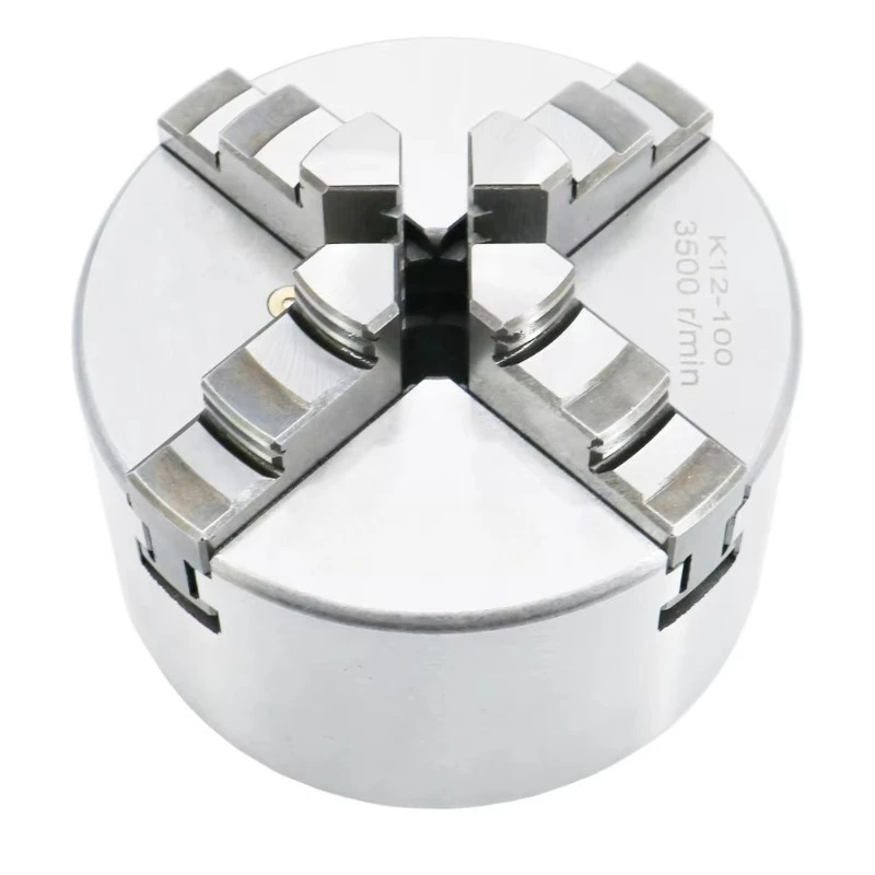 K12-400A  European Standard Lathe Spindle Nose 38mm Plunger Stroke Largedrilling Chuck 4 Jaw Hydraulic Lathe Chuck