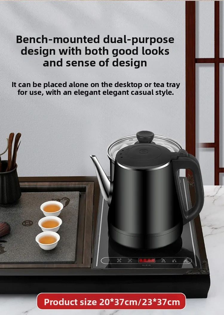 Chaleira automática de mesa de chá, conjunto automático de abastecimento de água para fazer chá