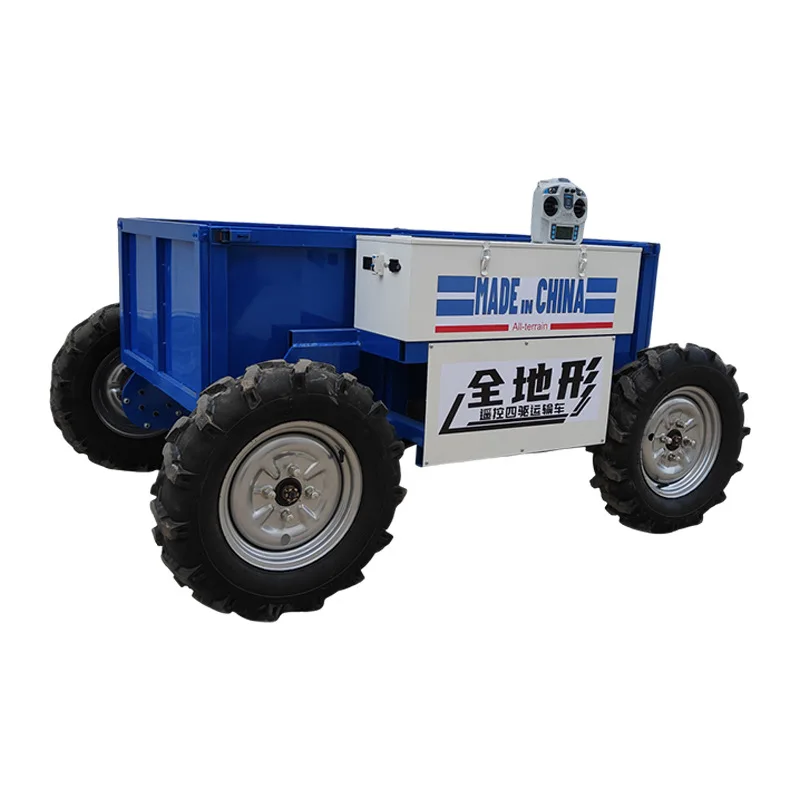 

All-Terrain Remote Control Four-Wheel Vehicle for Orchard Heavy Cargo Transport Electric Off-Road Steel Vehicle