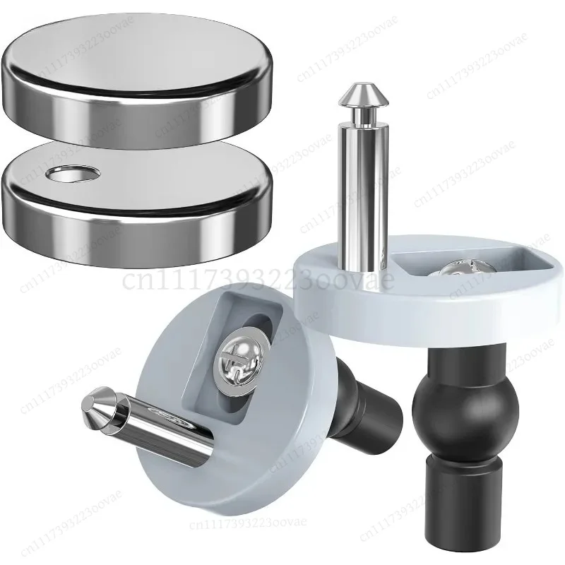 Df 2 Pack Quick Release Toilet Seat Hinge Fittings for Blind Holes, Universal Replacement Parts